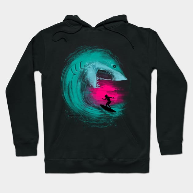 Shark Attack Hoodie by Vincent Trinidad Art